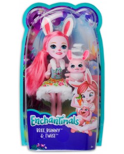 Кукличка и животинче Enchantimals от Mattel - Брии Бъни със зайчето Туист