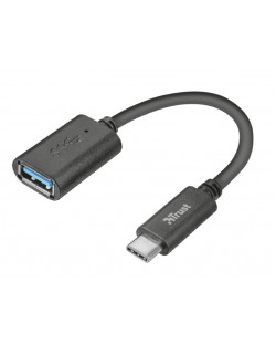 Кабел Trust - USB-C to USB 3, черен