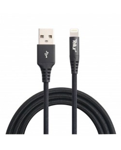 Кабел Tellur - TLL155221, USB-A/Lightning, 1 m, черен