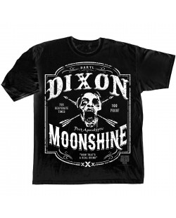 Тениска Walking Dead - Moonshine, черна, размер L