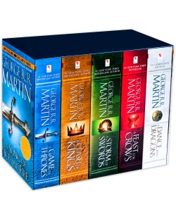 A Song of Ice and Fire: 5-Copy Boxed Set (Футляр с 5 книги с меки корици)