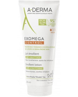 A-Derma Exomega Control Емолиентно мляко против разчесване, 200 ml