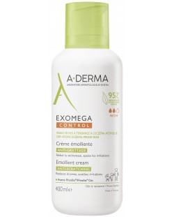 A-Derma Exomega Control Емолиентен крем против разчесване, 400 ml