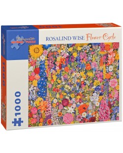 Пъзел Pomegranate от 1000 части - Кръг от цветя, Розалинд Уайз