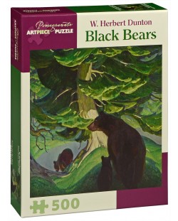 Пъзел Pomegranate от 500 части - Черни мечки, У. Хърбърт Дънтън