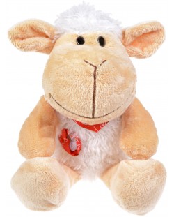 Плюшена играчка Morgenroth Plusch – Овчица с шал, 25 cm