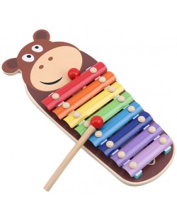 Детски музикален инструмент ACool Toy - Ксилофон Хипопотам