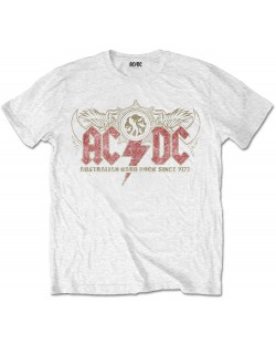 Тениска Rock Off AC/DC - Oz Rock, бяла