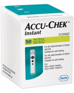 Accu-chek Instant Тест ленти за кръвна захар, 50 броя