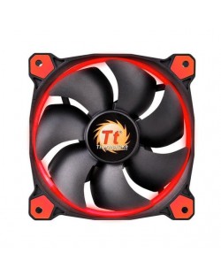 Вентилатор Thermaltake - Riing 14, 140 mm, червен/черен