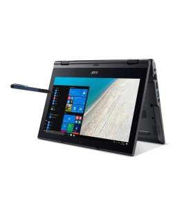 Лаптоп Acer TravelMate B118, Intel Pentium N4200 Quad-Core - 11.6" FullHD, Черен