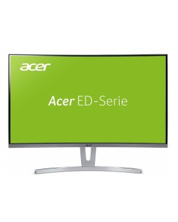 Гейминг монитор Acer ED273wmidx - 27", Wide, ZeroFrame, 60Hz, 4ms, Curved, бял 