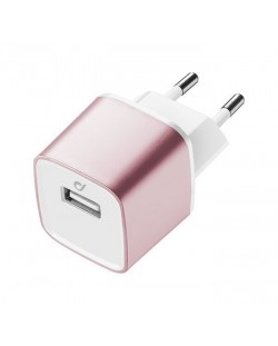 Зарядно устройство Celluarline - Unique Design, USB-A, 10W, розово