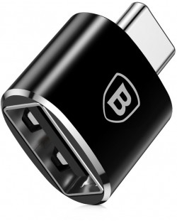 Адаптер Baseus - CATOTG-01, USB-C/USB-A, черен