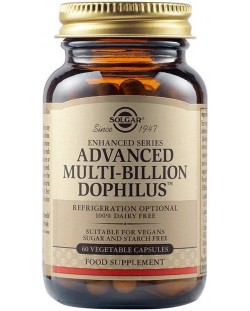 Advanced Multi-Billion Dophilus, 60 растителни капсули, Solgar