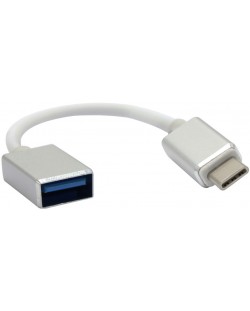 Адаптер VCom - CU404, OTG USB-C/USB-A, 0.2 m, черен