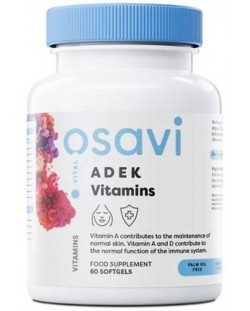 ADEK Vitamins, 60 гел капсули, Osavi