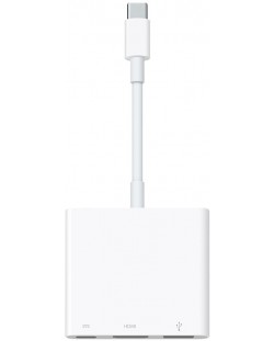 Адаптер Apple - Digital AV Multiport, USB-C, бял