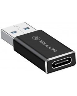 Адаптер Tellur - TLL155681, USB-A/USB-C, черен