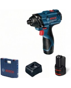 Акумулаторен ударен гайковерт Bosch - Professional GDR 120 LI, 2xGBA 12V 2.0Ah