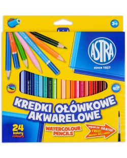 Акварелни моливи Astra - 24 цвята