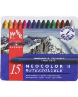 Акварелни пастели Caran d'Ache Neocolor II - 15 цвята