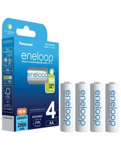 Акумулаторни батерии Panasonic - Eneloop HR6 АА, 2000 mAh, 4 броя