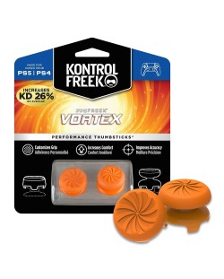 Аксесоар KontrolFreek - Performance Thumbsticks KontrolFreek Vortex, оранжев (PS4/PS5)
