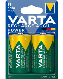 Акумулаторна батерия VARTA - Rechargе Accu Power, D, 2 бр.