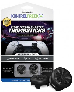 Аксесоар KontrolFreek - Performance Thumbsticks FPS Freеk Galaxy, черен (PS4/PS5)