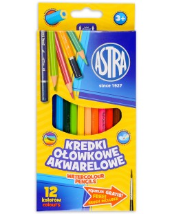 Акварелни моливи Astra - 12 цвята