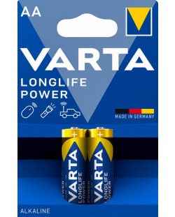 Алкални батерии VARTA - Longlife Power, АА, 2 бр.