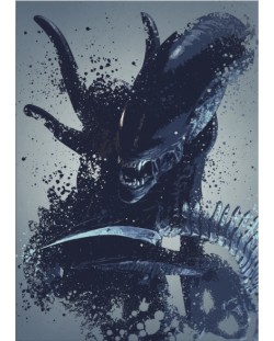 Метален постер Displate - Alien warrior