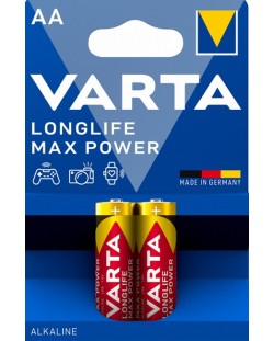 Алкалните батерии VARTA - Longlife Max Power, АА, 2 бр.