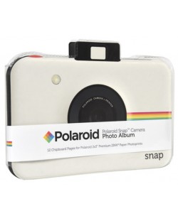 Албум за снимки Polaroid - Snap Themed Scrapbook, бял