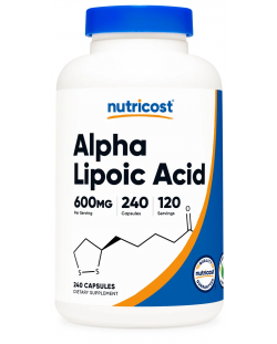 Alpha Lipoic Acid, 240 капсули, Nutricost