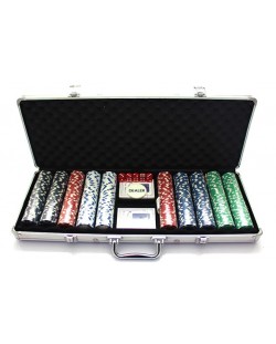Алуминиево куфарче Foxy Trade, с 500 покер чипа