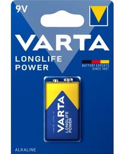 Алкална батерия VARTA - Longlife Power, 9V, 1 бр.