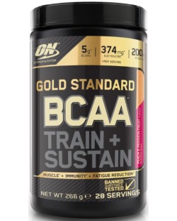 Gold Standard BCAA Train + Sustain, праскова и маракуя, 266 g, Optimum Nutrition