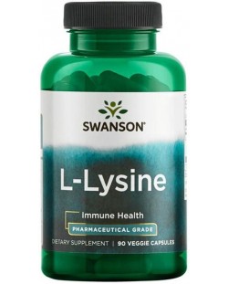 L-Lysine, 90 растителни капсули, Swanson