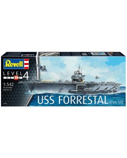 Сглобяем модел Revell - Военен кораб USS Forrestal (CV-59) (05156)