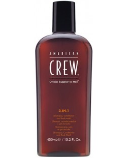 American Crew Шампоан, балсам и душ-гел 3 в 1, 450 ml