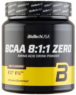 BCAA 8:1:1 Zero, кока-кола, 250 g, BioTech USA