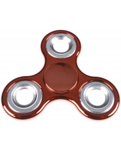 Антистресова играчка Fidget Spinner - Хромиран, червен