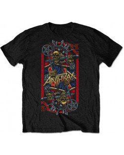 Тениска Rock Off Anthrax - Evil King World Tour 2018, черна