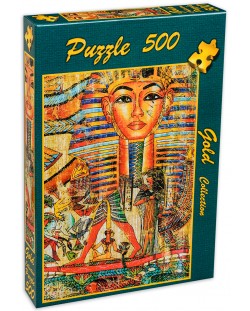 Пъзел Gold Puzzle от 500 части - Античен египетски колаж