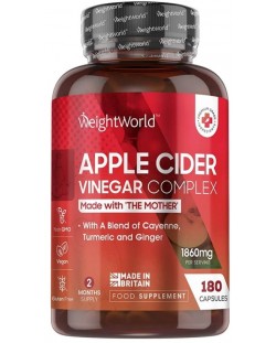 Apple Cider Vinegar Complex, 180 капсули, Weight World
