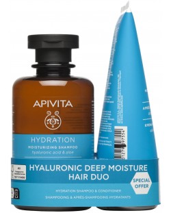 Apivita Hydration Комплект - Шампоан и Балсам, 250 + 150 ml