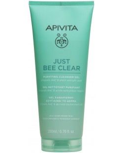 Apivita Just Bee Clear Почистващ гел за лице, 200 ml