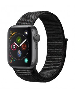 Смарт часовник Apple S4 - 40mm, сив, черен loop